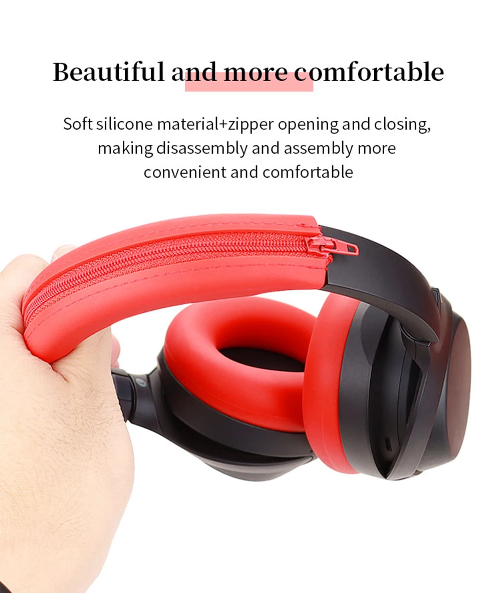 Quality Headphone Cover for Sony WH-1000XM4 Earphone Silicone Protective Case 1000XM4 Headset Headbeam Protector Sleeve