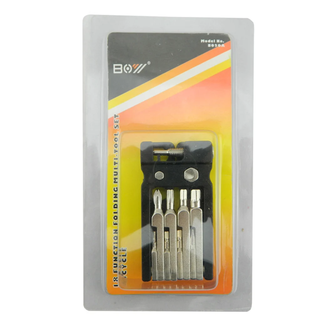 

Набор инструментов для ремонта велосипеда 19 в 1, инструменты для снятия брелоков, отвертки, шины, велосипеда, складной многофункциональный инструмент