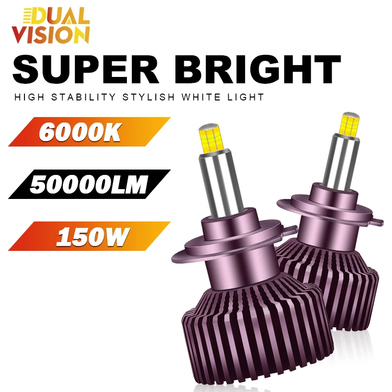 

H4 H11 H7 Bi LED 50000LM Car Headlight D1S D3S 360 LED H1 D2S D4S H8 H9 9005 HB3 9006 HB4 9012 HIR2 D1R D2R D3R D4R For Lenses