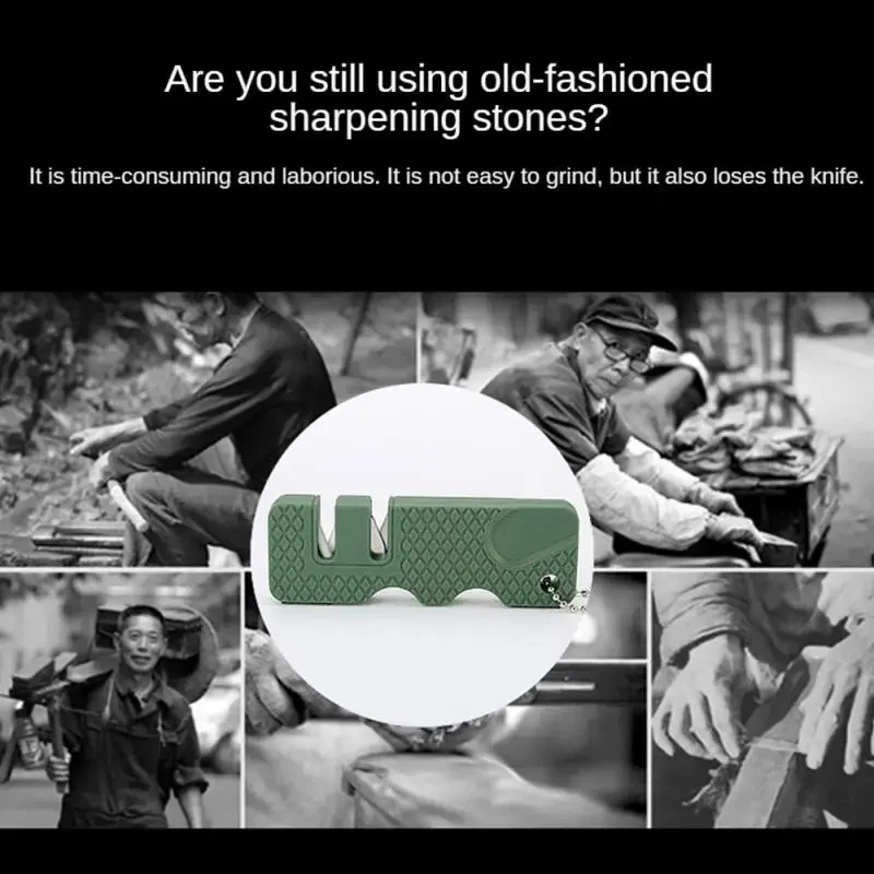 Mini Portable Outdoors Knife Sharpener Scissor Sharpen Gears Fish Hook Carbide Knife Whetstone Camping Tools Kitchen Accessories knife sharpener kitchen knife sharpener knife sharpening stone fish hook sharpener razor knife sharpener diamond sharpening stone