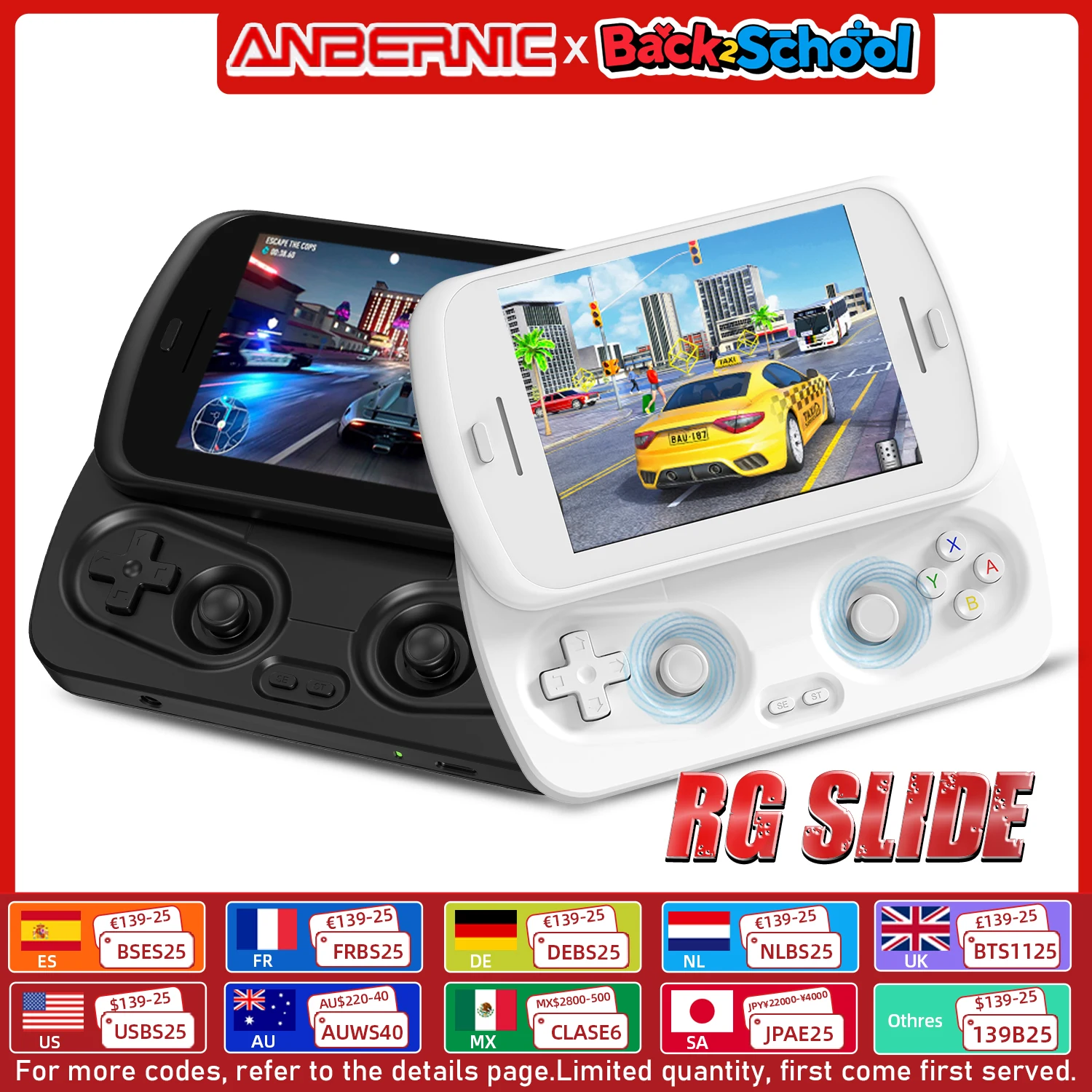 ANBERNIC RG Slide Handheld Game Console 4.7-inch LTPS In