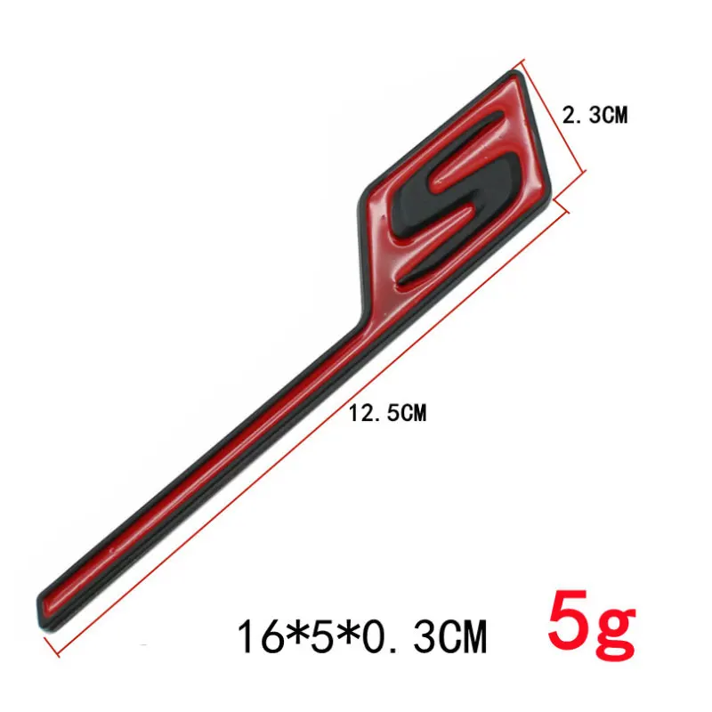 

for Mercedes-Benz AMG GTS GT43S GT63S A45S letter S logo car sticker modified accessories S standard rear tail decoration decal