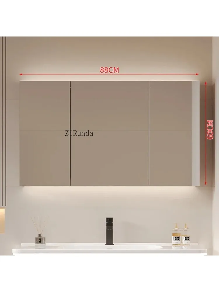 Sensor Bathroom Mirror Cabinet Fashion Defogging Storage Makeup Mirror Cabinet Simple Furniture Arredo Bagno