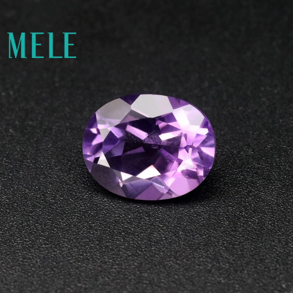 Amethyst Oval Shape 8*10mm Natural Deep Purple Color Good Cut Fashion Jewelry Design Gemstone For Jewelry Making DIY Gemstone
