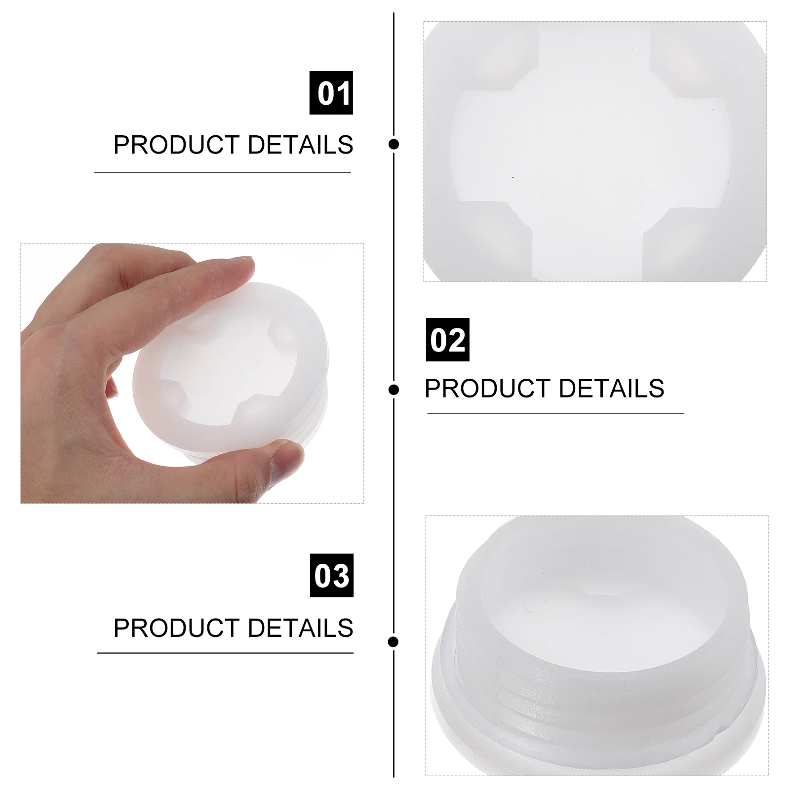 Cover Chemical Car Fuel Cap Plastic Bucket Chemical Poly Poly Drum Lid 4 Pcs