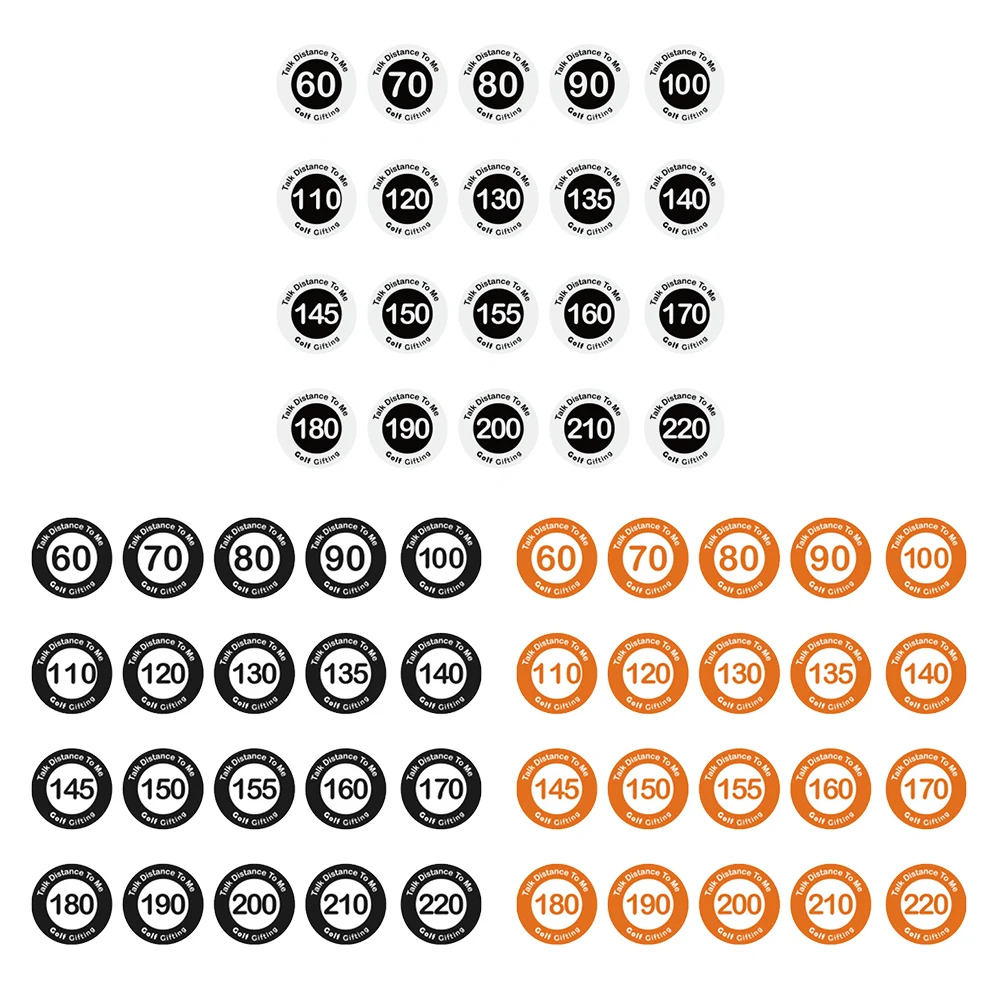 Golf Ball Position Marker Self Adhesive Golf Club Distance Mark Ball Markers for Men Women Golfers 20Pcs