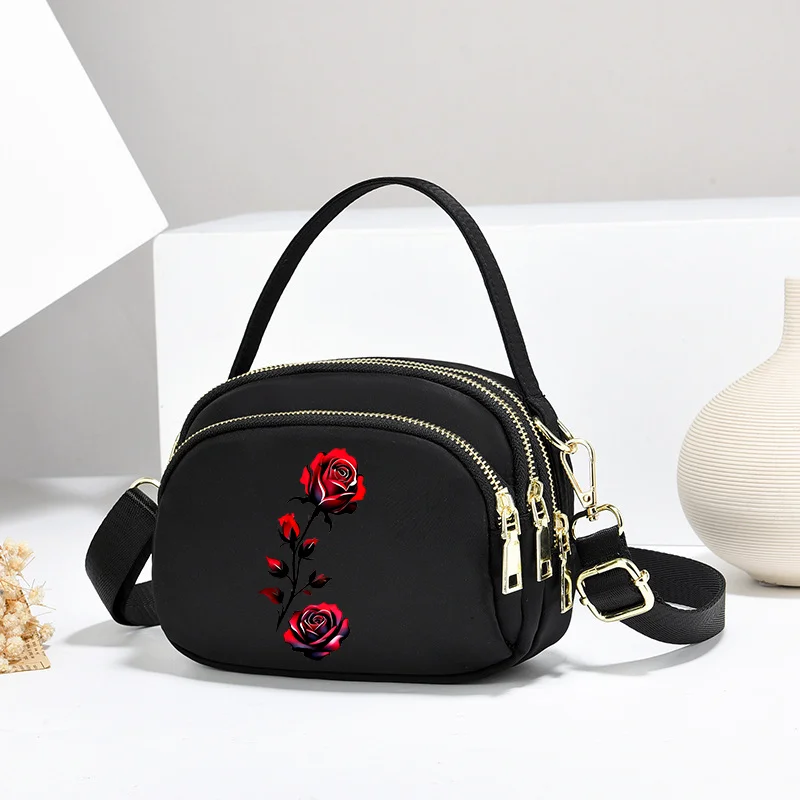 Schmetterling Rose Frauen Umhängetaschen Anime Telefon Geldbörse Schultertasche Mode Handtasche für Weibliche Mädchen Tragbare Unterarmtasche – Detail 5