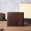 Wholesale 100% Genuine Leather Men Wallets Premium Product Real Cowhide Wallets for Man Short Black Walet Portefeuille Homme 4