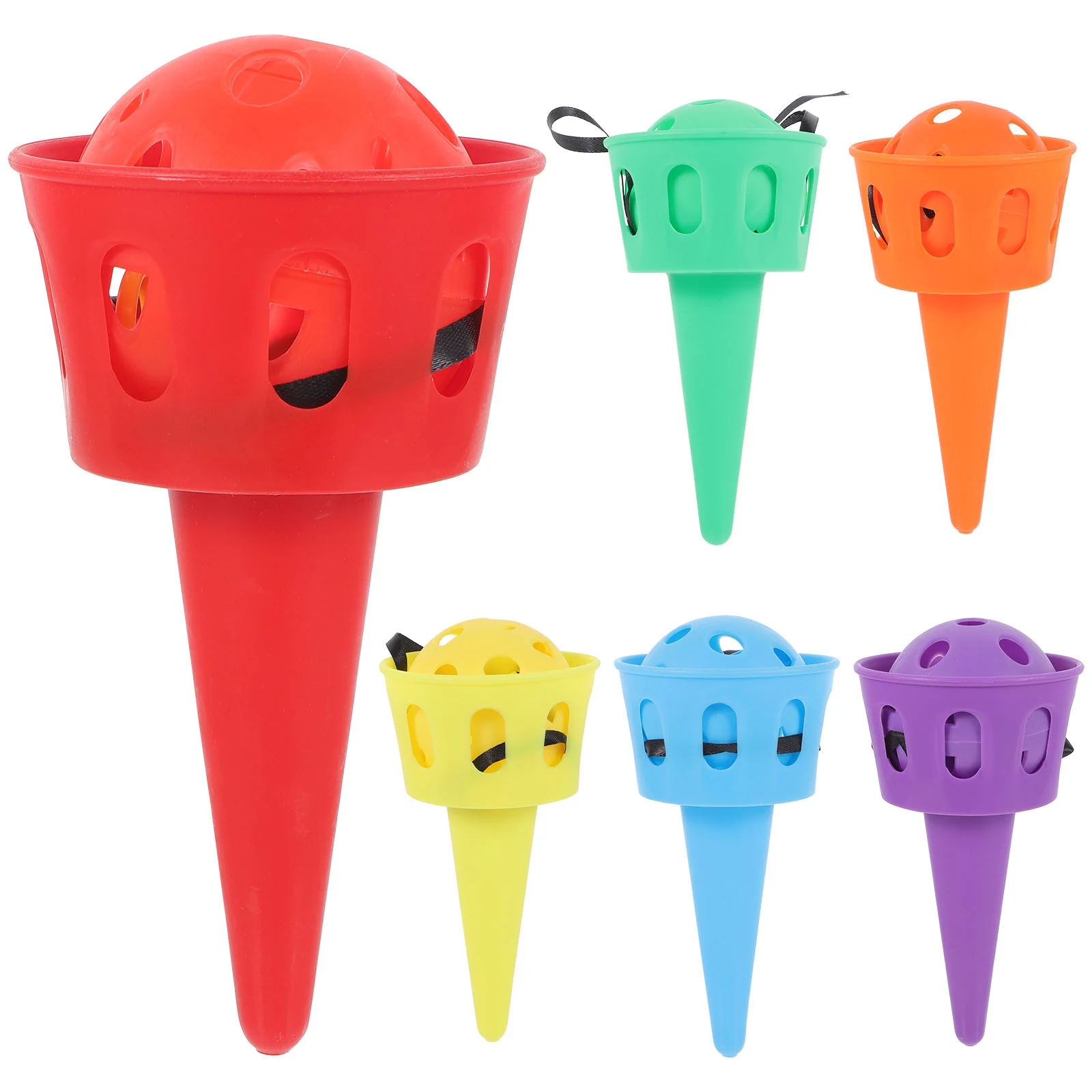 

6 шт., Пластиковые Мячи для игр на открытом воздухе