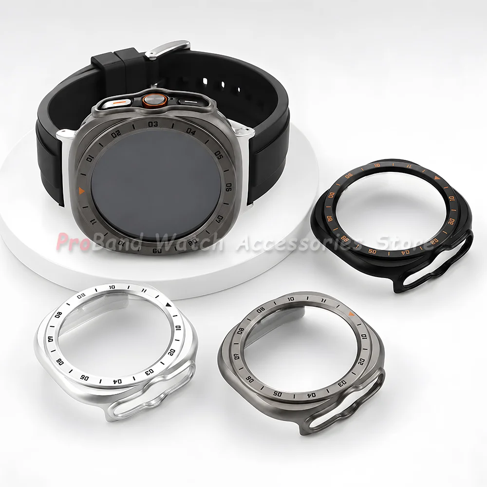 Premium Tempered Glass Screen Protector & Hard Case for Smartwatch - Enhanced Protection & Style
