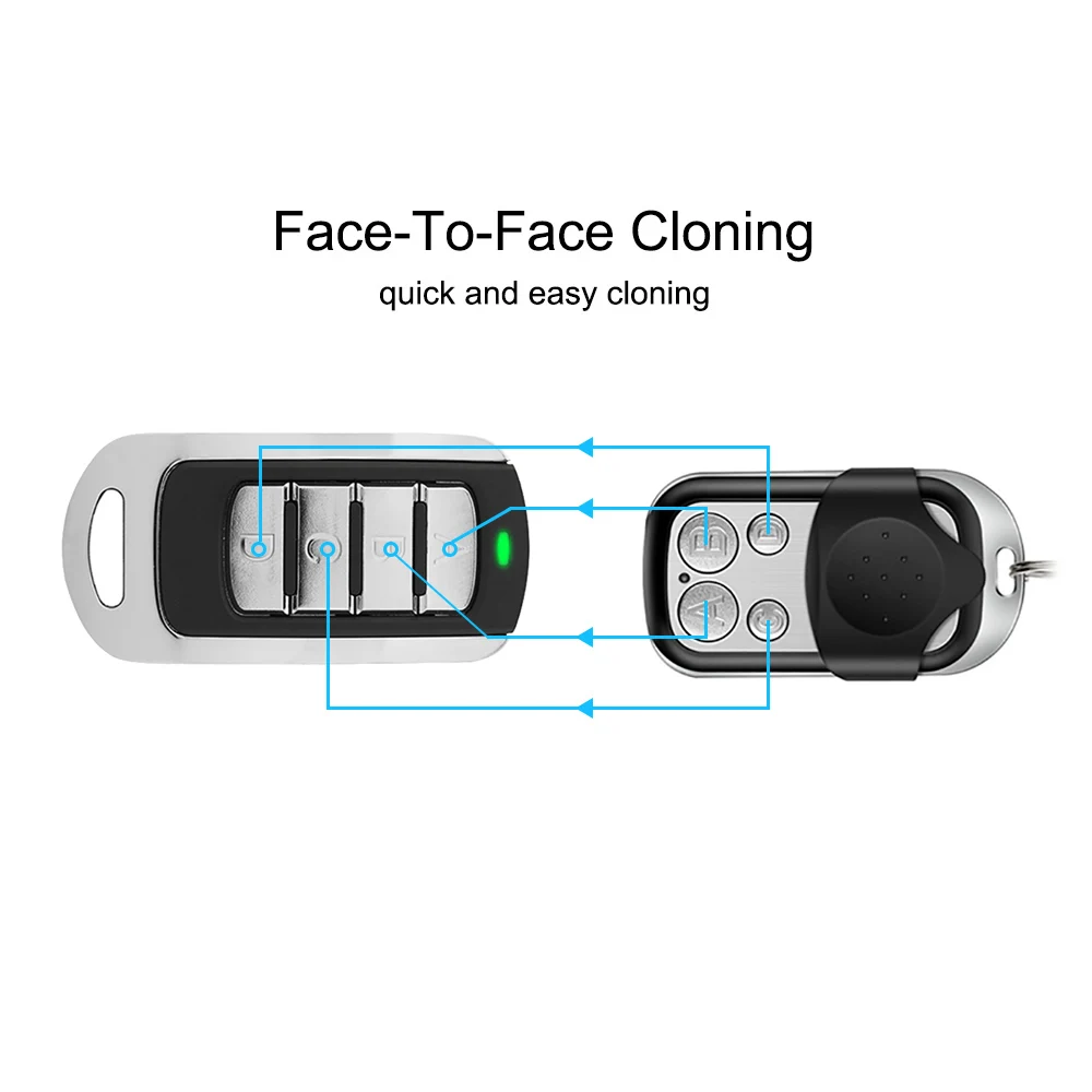 Newest Replicator Multi Frequency 280-868MHz Garage Door Remote Control Universal Gate Opener 433.92MHz Fixed Rolling Code Clone 6