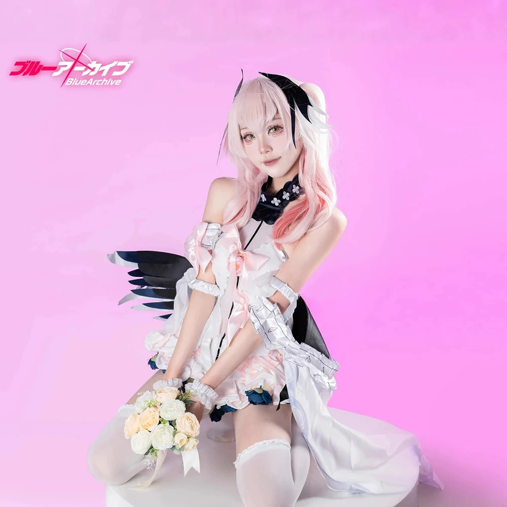 Blue Archive-Inspired Koharu Shimoe School Uniform Costume for Cosplay Events