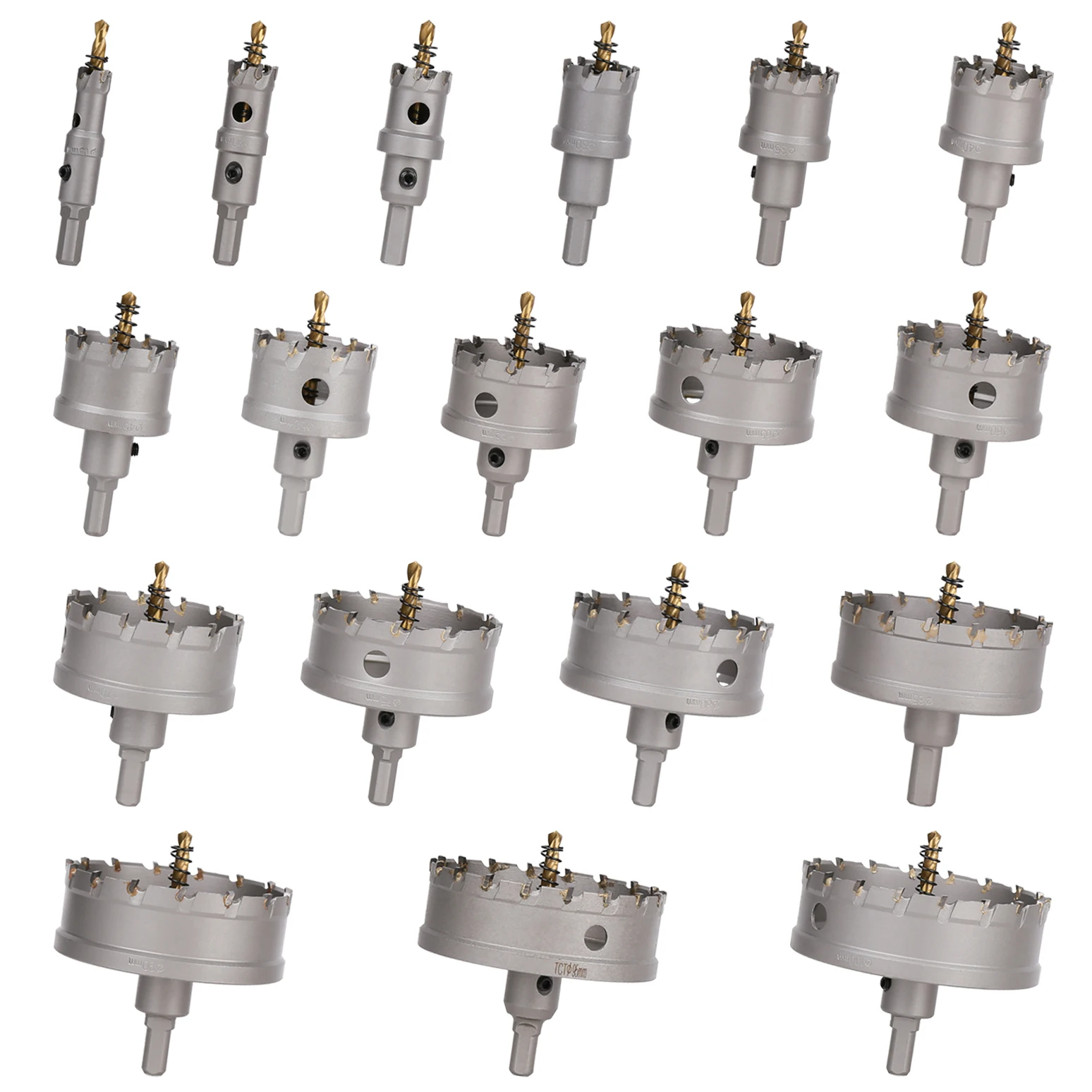 Foret Fraise à Trépaner Carbure Izar Pour Inox De 14 à 60 Mm X L 25 Mm