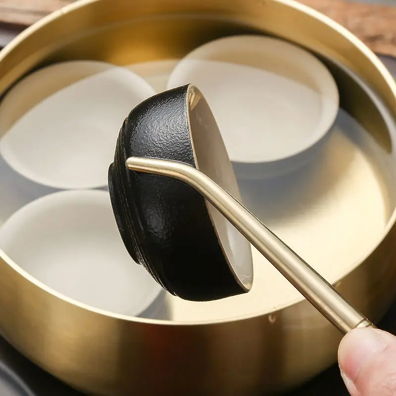 Brass Tea Clip Metal Toast Tong Pure Copper Toaster Bagel Bacon Tweezers Sugar Ice Tea Tong Teaware Kitchen Accessories Tool NEW