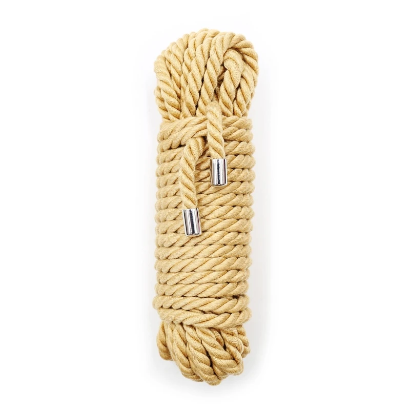 Exotic Shibari Accessory of Handcuffs Bondage Rope Metal Head Men Women Fetish Slave Role Play Binder Restraint Touch Tie Up Fun