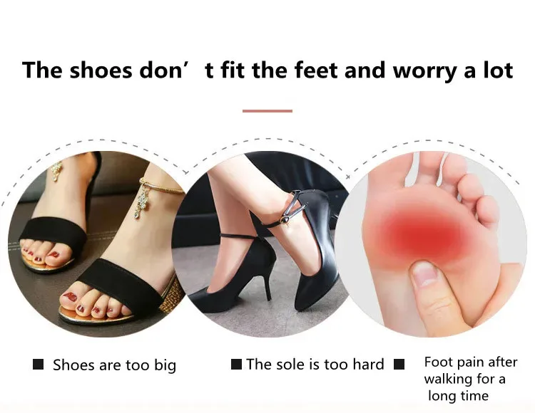 2/6 Stück Silikon-Mittelfußpolster für Schuhe, rutschfeste Gel-Einlagen für den Vorfuß, für Damen, High Heels, Fußschmerzlinderung, halbe Einlegesohlen – Detail 2