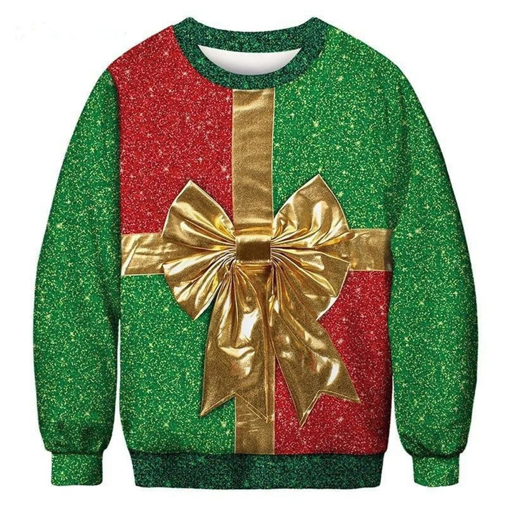 

Unisex Ugly Christmas Sweater For Men Women 3D Funny Print Pullover Hoodies Sweatshirts 2023 Autumn Winter Sweaters Jumpers Tops