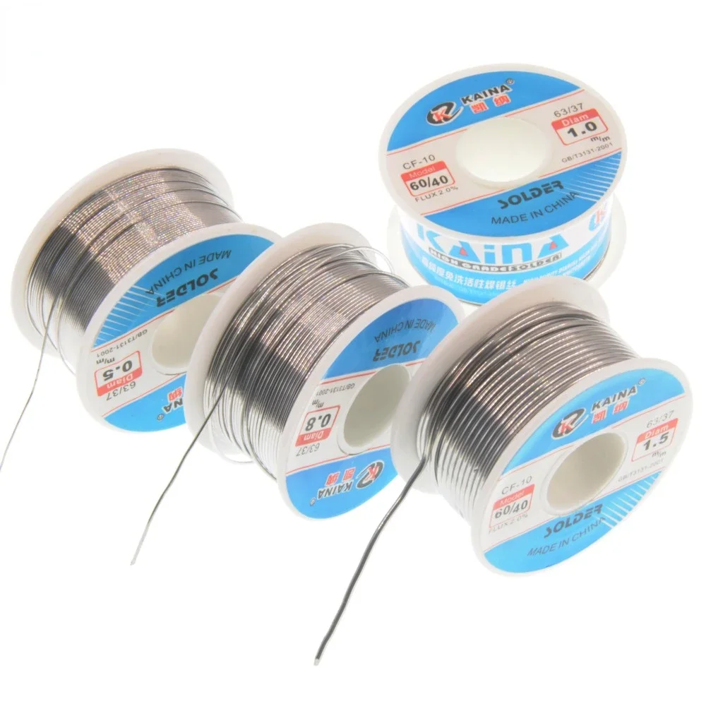 Solder Wire Tin 0.5/0.6/0.8/1.0/1.2/1.5/2.0mm Roll Clean Rosin Welding Core Flux Reel Tube