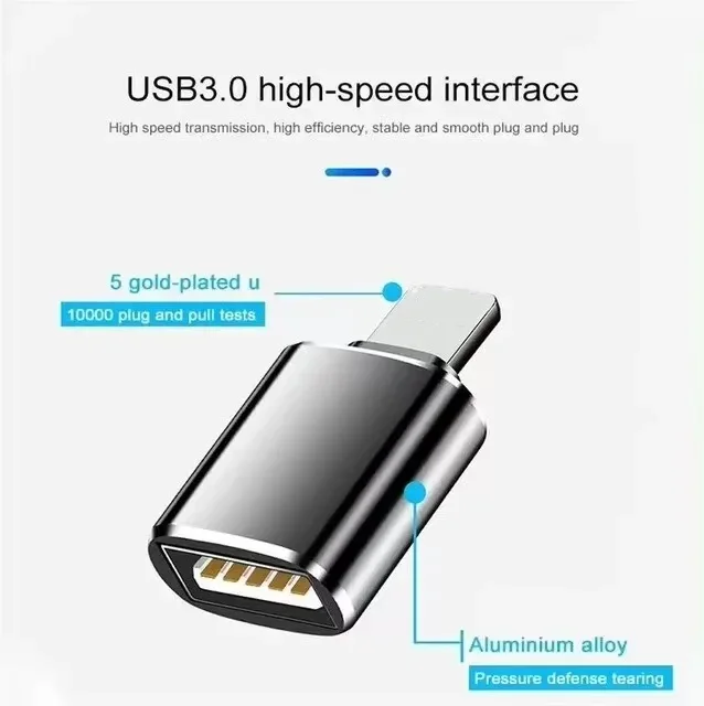 USB 3.0 OTG Adapter Suitable For IOS 13 And Above IPhone 14 13 12 11 Pro XS Max XR X 8 Plus 7 6s IPad Can Read USB Flash Drive otg adapter lightning to usb otg adapter