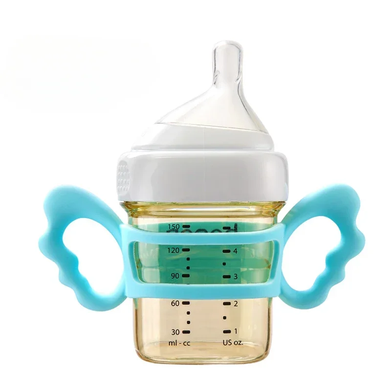 Baby Feeding Accessories Baby Silicone Bottle Handles for Wide Mouth Neck Can Accommodate Most Bottles Easy Carry Handle Baby Bottle Accessories