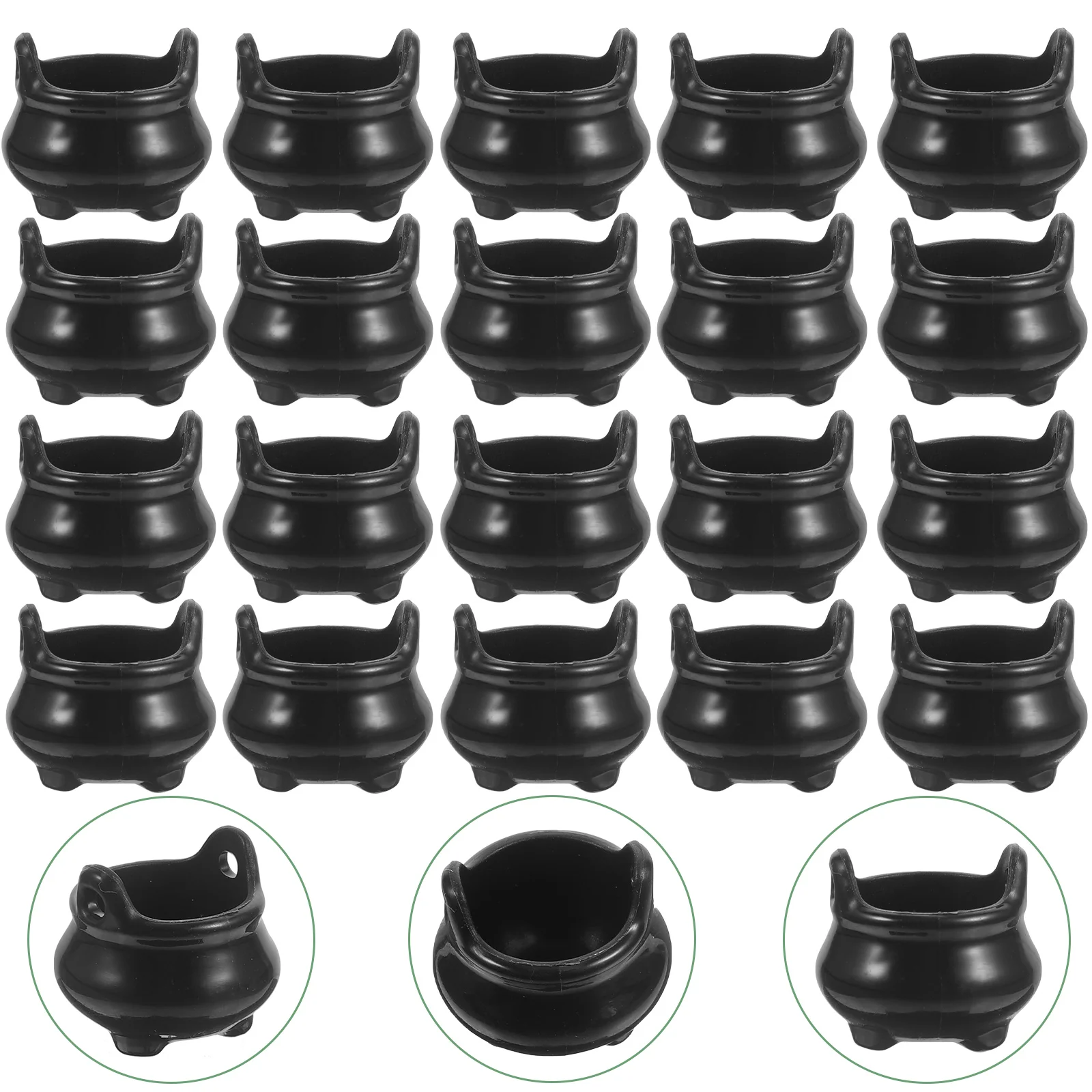 

Halloween Miniature Mini Cauldron Miniatures Ornaments Dollhouse Pot Witch Crafts Candy Toys Decoration Bulk Stove Landscape