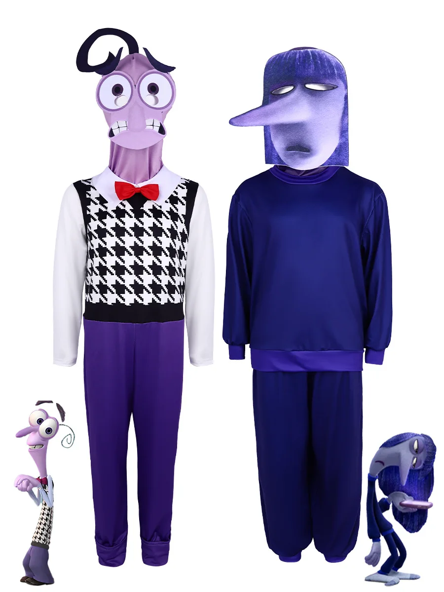 Cosplay Costume Anime Movie Inside Out Joy Cospaly Costume Joy Anger Fear Cos Outfits For Adult Kids Halloween Stage Performance Costume