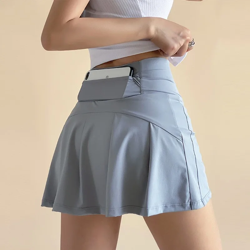 Women Tennis Skirt High Waist Shorts in Skirt Sports Lined Shorts Fitness Yoga Running Sport Skirts Golf Wear