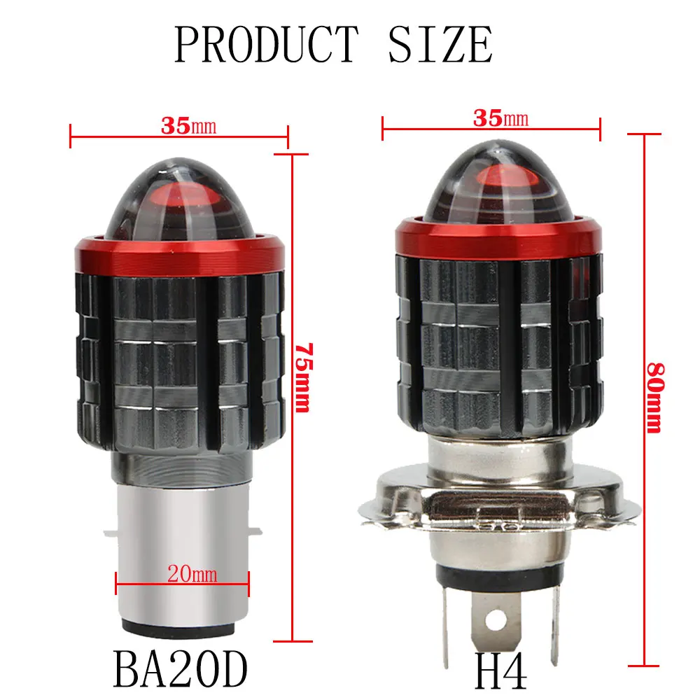 H6 BA20D LED   Ʈ 3570 Ĩ,  ο    H4 HS1   ο ȭƮ Ȱ, 1 