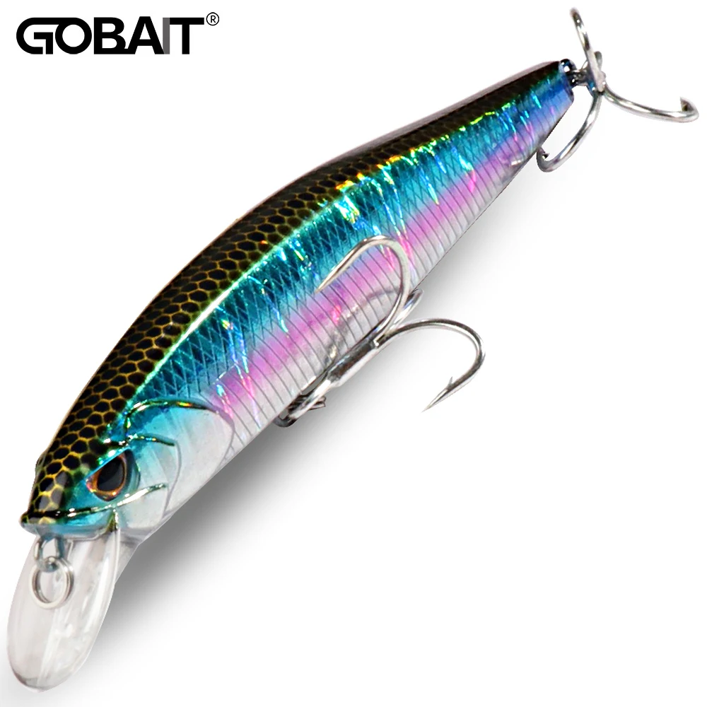 GOBAIT Sinking Minnow 19g Schwimmender Jerkbait 15g Angelköder HardBait Drillinge Swimbait Pesca Tackle Wobbler Künstlicher Köder