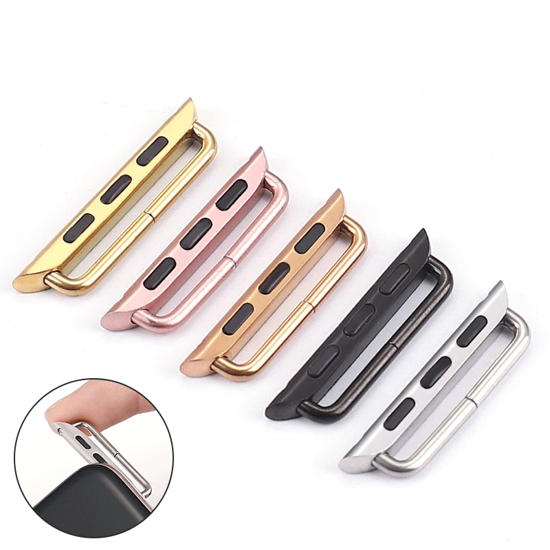 Connector Adapter for Apple Watch Series ultra 2 49mm Band Stainless Steel Connectors for Apple Watch 44mm 45/41mm 9 8 7 SE 5 4