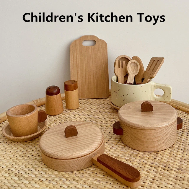 Wooden Kitchen Pretend Play Simulation Wood Fruits Food Mixer Baby Early  Learning Educational Toys For Child Funny - AliExpress