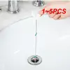 1~5PCS lot Drain Hair Removal Clog Tools Bathroom Hair Sewer Outlet Kitchen Sink Anti Clogging Floor Toilet Cleaner Filter 1