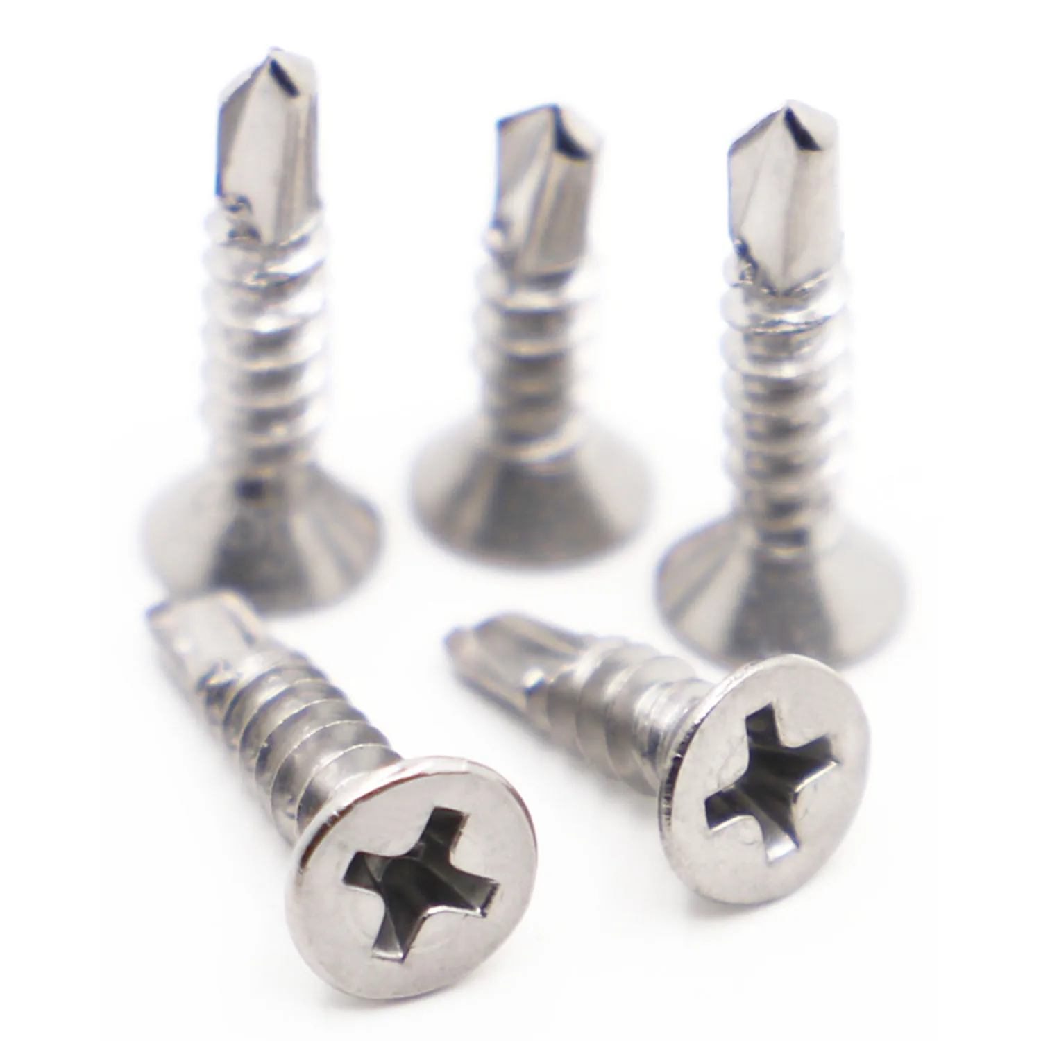 

410 Stainless Steel Phillips Flat Head Self-drilling Screw Self-tapping Dovetail Screws M3.5 M4.2 M4.8 M5.5 M6.3