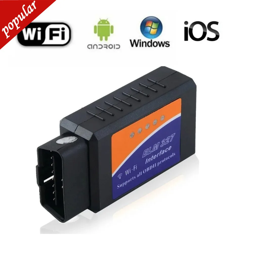 

Считыватель кодов Elm327 Obd2, чип Pic18f25k80, Wi-Fi, диагностический инструмент Elm 327 Obdii для дизельного/бензинового двигателя на Android/ios, Автомобильный сканер