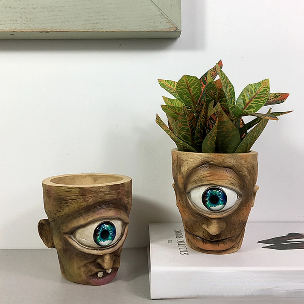 

Cyclops flower pot mythical character decorative ornaments home desktop flower arrangement flower pot vases plant pot room decor