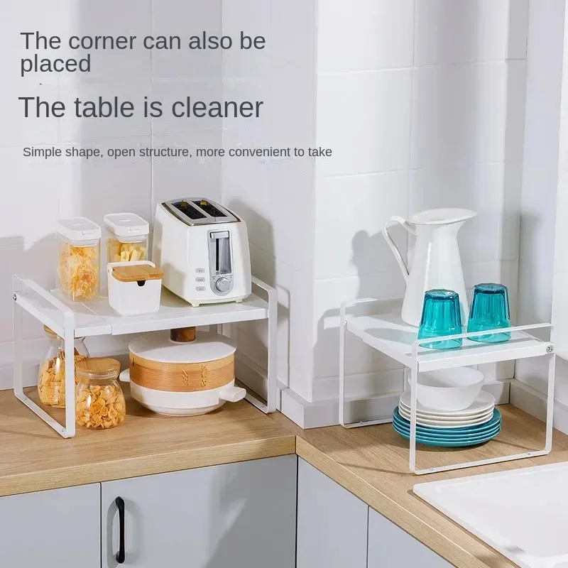 

Stackable Kitchen Organization and Storage,Wide Countertop ,Spices Rack for Counter Shelf Cabinet Cupboard Under Sink Organizer