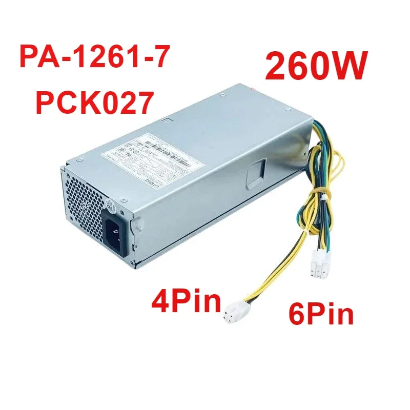 

New Original PSU For HP Lenovo 510S M420 700-24AGR 6Pin 260W Power Supply PA-1261-7 PCK027 SP50H29606 PCH018 PA-1181-7