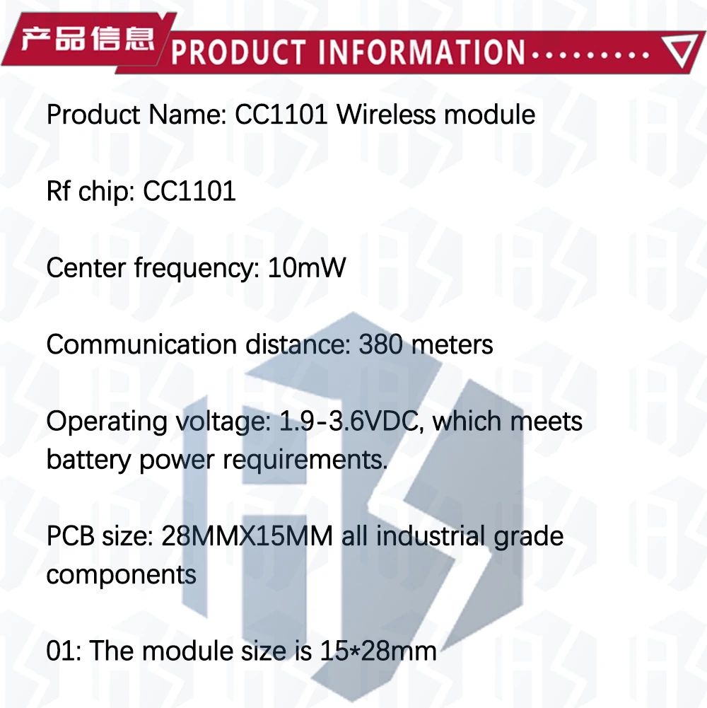 1PCS~20PCS 433MHZ CC1101 Wireless-Modul mit SMA-Antenne Wireless-Transceiver-Modul für Arduino EGBO – Detail 3