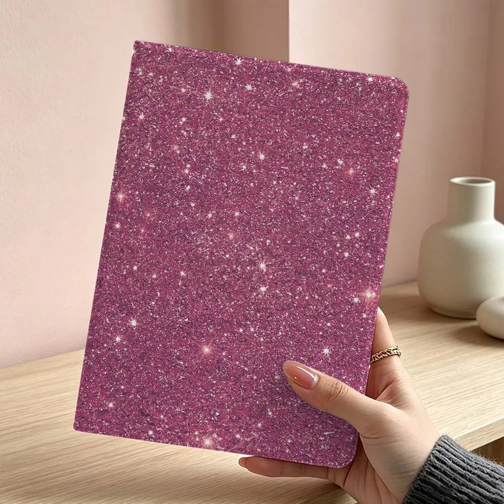 Pink Glitter Pattern Soft Tablet Case Cover