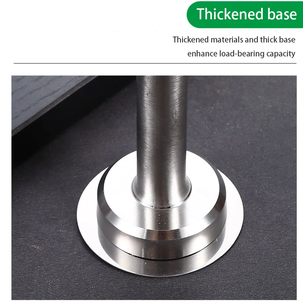 Stainless Steel Stop Doors From Slamming With Easy-to-Install Door Stop Space Saving Portable Self Adhesive Door 8.5 cm