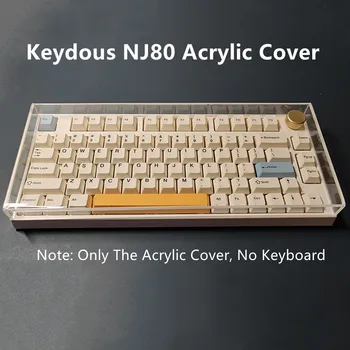 Keydous NJ80 방진 투명 아크릴 커버, 75% 기계식 키보드 커버, NJ68 커버와 호환