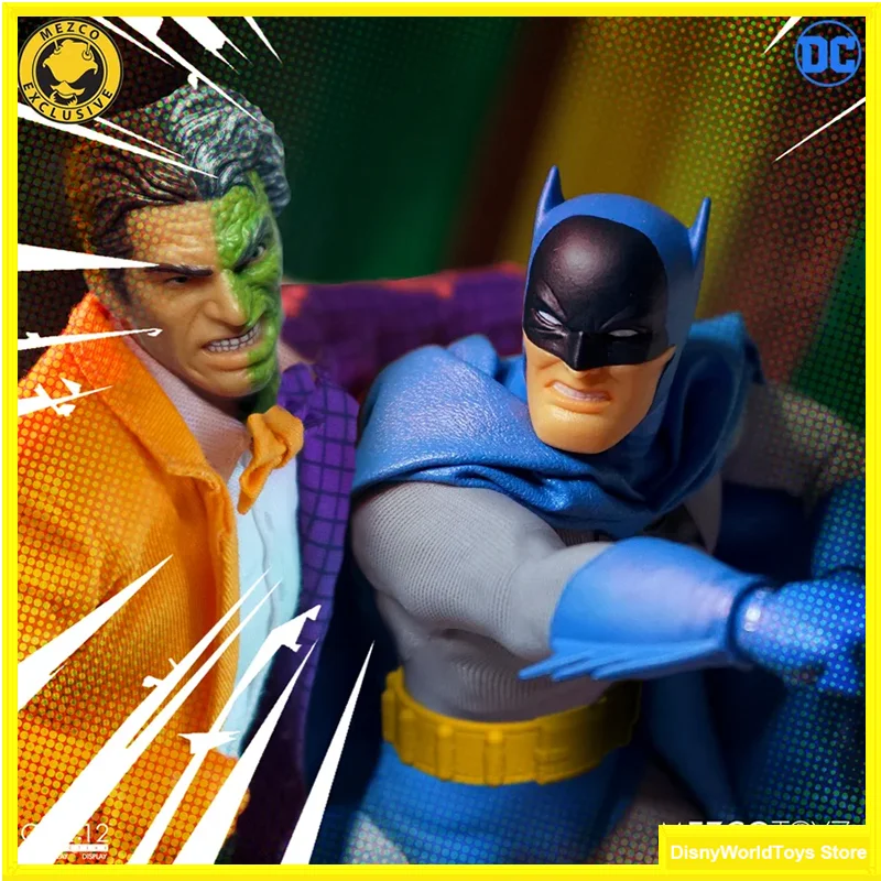 100% Originale Mezco One:12 Collective Golden Age Batman Vs Two Face Boxed Set Figure In Stock Action Collection Model Toys