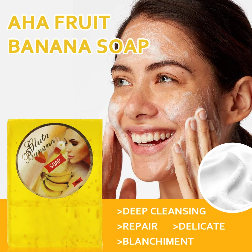 5D Gluta Natural Banana Essence Lightening & Moisturizing Skin Care Set Leaves Skin Glowing Smooth Soft Care Product