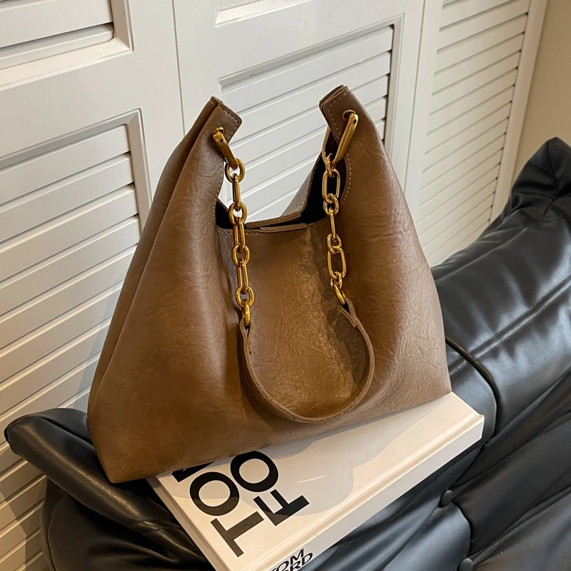 Schwarze 2-teilige Tragetasche für Damen, hohe Kapazität, Verbundtasche, Vintage-Pu-Lederhandtasche, Kaffee-Pendler-Unterarm-Umhängetasche, Khaki – Detail 23