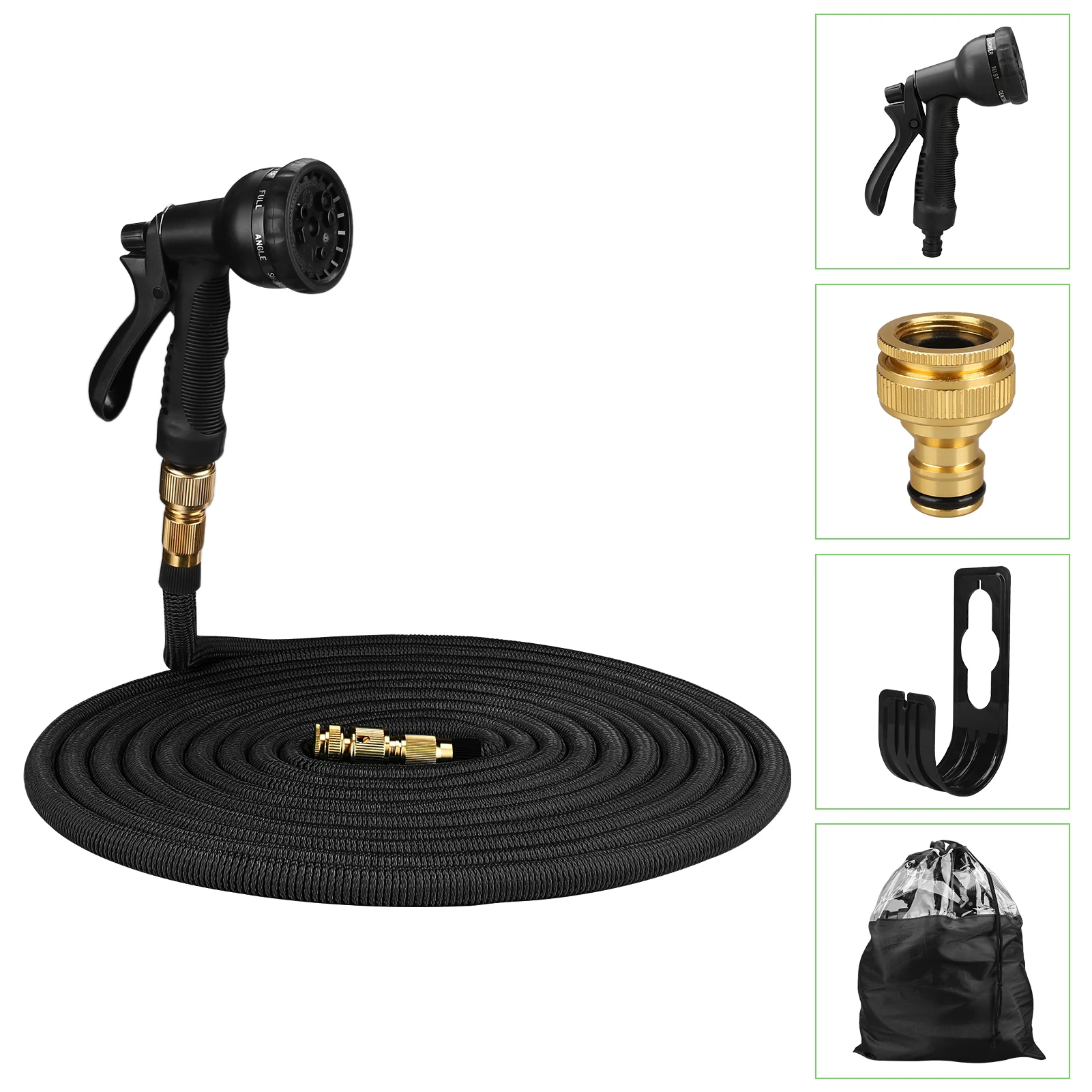 Garden Hose Expandable Magic Hose Expandable Water Hose Water Hose Expandable Hose Expandable Magic High Pressure Car Cleaning Wash Hose With Spray Gun Set Outdoor Watering Irrigation Tool For Home Garden Plants