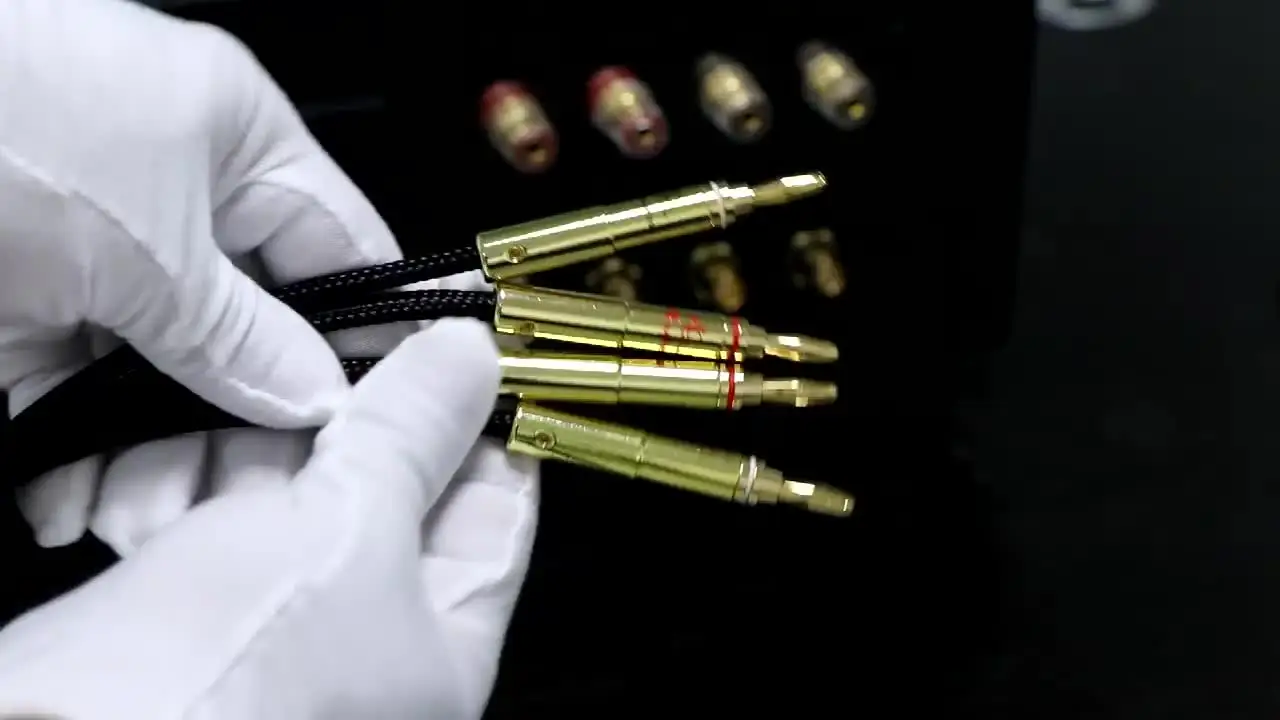 Accuphase design.☆ オーディオスピーカーケーブル 2.0ｍペア S2594acb0c8dc4821bfede0aa60ff4