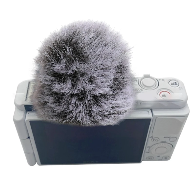 Quality Windshield For ZV1 VLOG Mic Furry Windscreen Muff Wind Cover Perfect For Outdoor Filming Improve Recording DropShipping