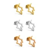 Anniyo 1.5cm Small Colombia Outline Map Stud Earrings of Colombian Jewelry Stainless Steel  #253221 1