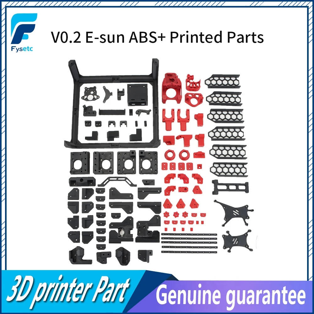 

FYSETC Voron V0.2 R1 Printer Parts E-sun ABS+ Printing Structural Part Kit Frame Plastic Part Full Kit For Voron 0.2 R1 Kit DIY