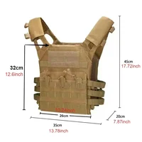 Nylon Tactical Vest Body Hunting Carrier Airsoft Lightweight Combat MOLLE Camo Military Army Training Vest CS Game Equipment 2